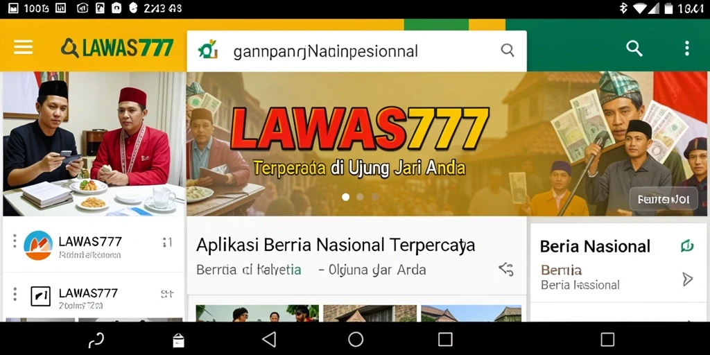 Tampilan antarmuka LAWAS777 yang menarik dan informatif.