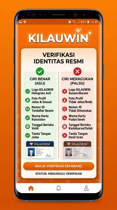 Tampilan kanal resmi kilauwin